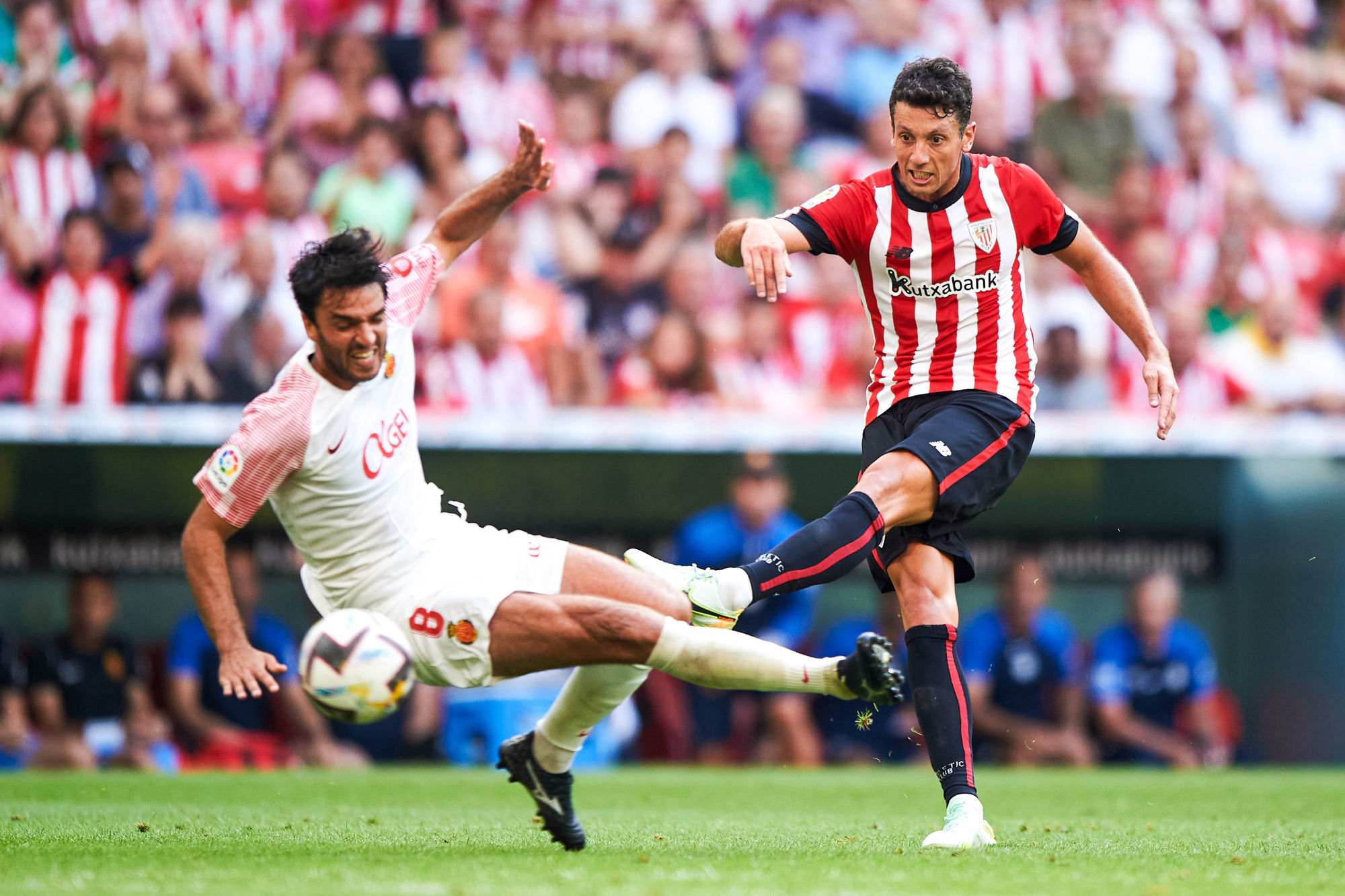 Cl&eacute;ment Grenier (&agrave; gauche), sous les couleurs de Majorque, face &agrave; l'Athletic Club. (Icon Sport)