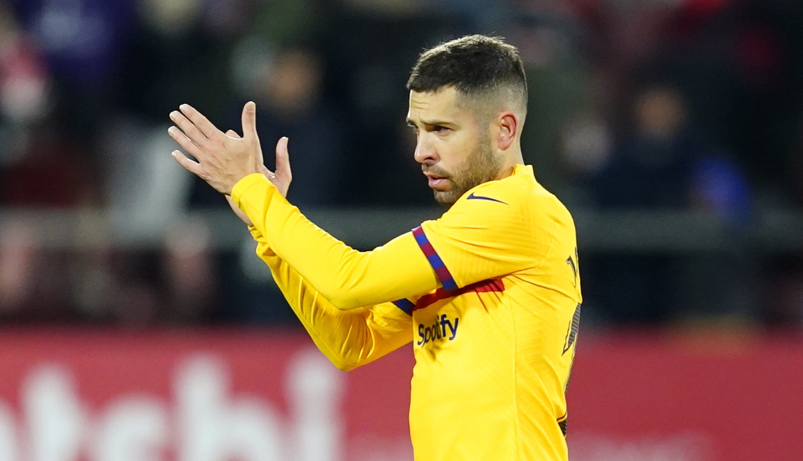 Malgré les rumeurs régulières sur son départ, Alba est toujours à Barcelone (Icon Sport) Malgré les rumeurs régulières sur son départ, Alba est toujours à Barcelone (Icon Sport)