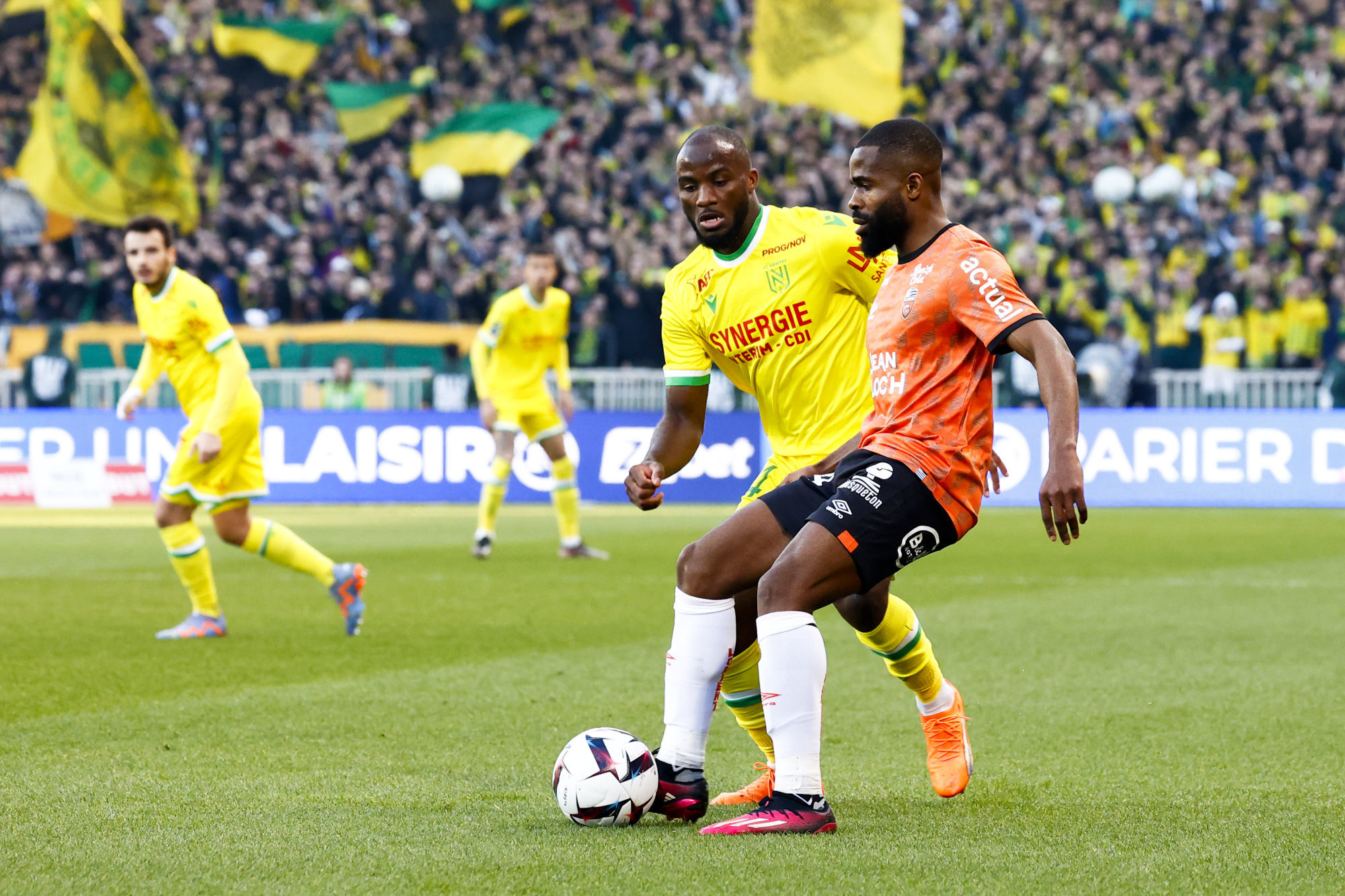Ignatius Ganago sous le maillot du FC Nantes face à Lorient (Icon Sport) Ignatius Ganago sous le maillot du FC Nantes face à Lorient (Icon Sport)