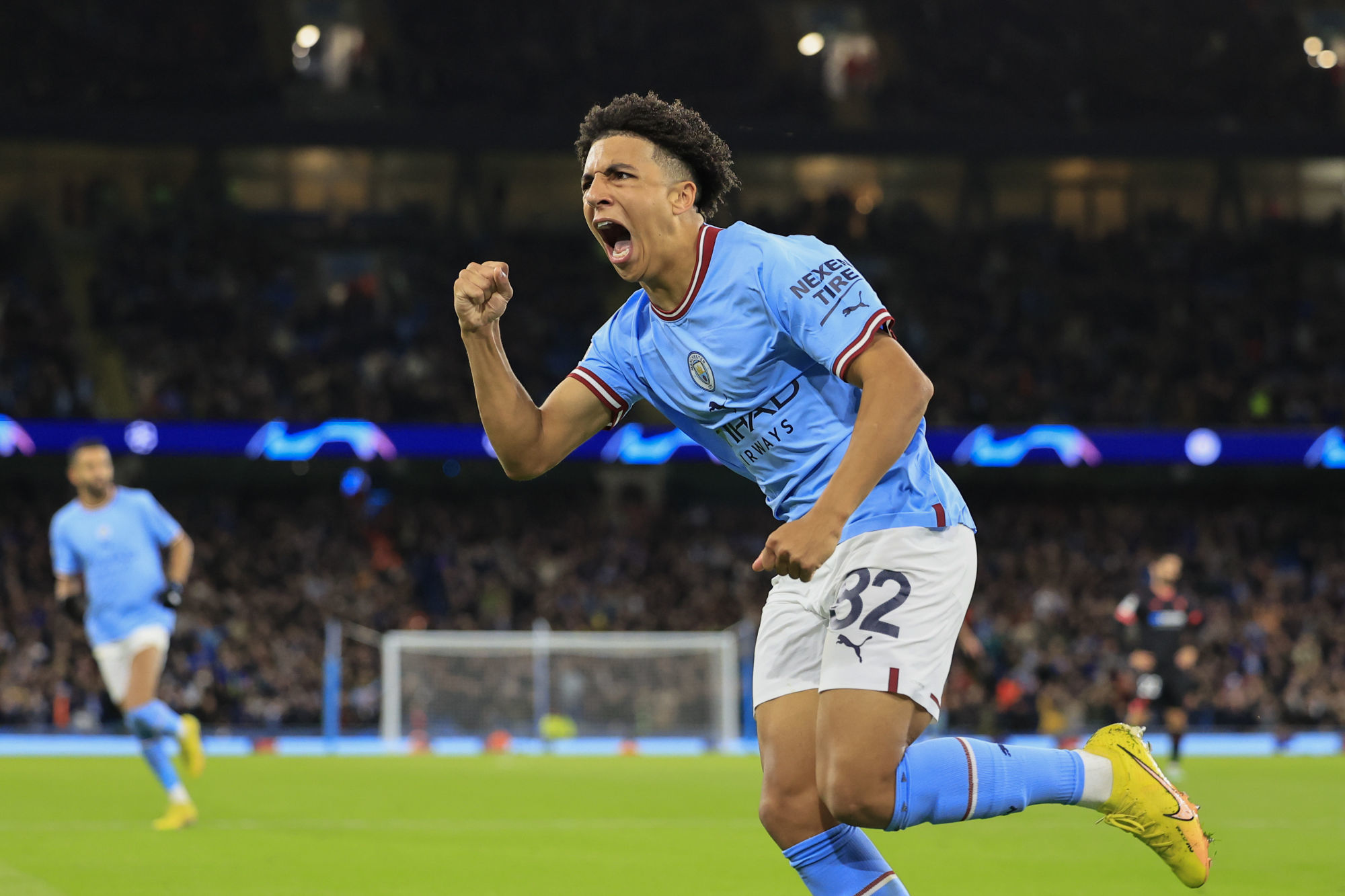 Rico Lewis buteur avec Manchester City contre le FC S&eacute;ville en Ligue des Champions (Icon Sport)
