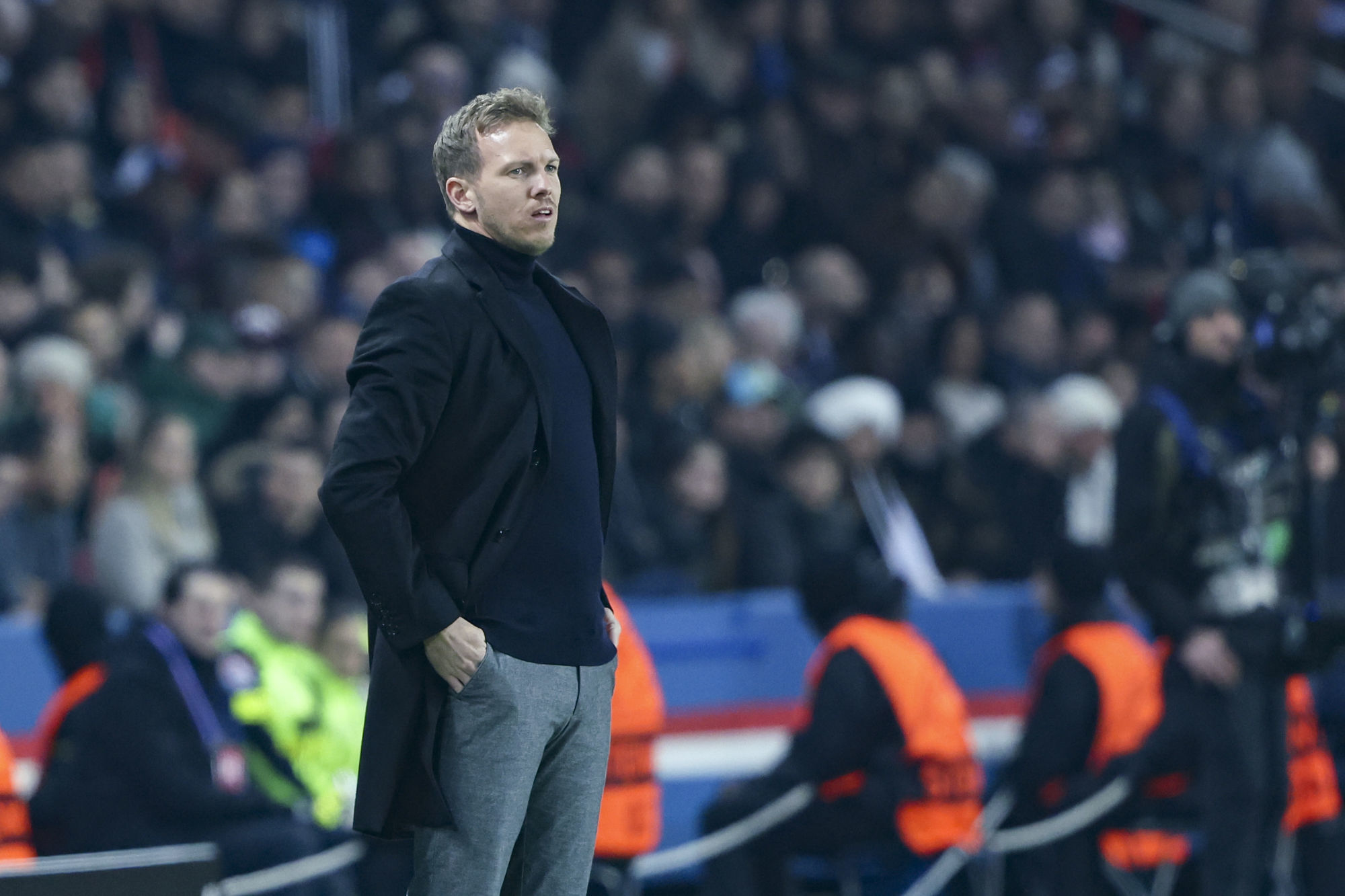 Julian Nagelsmann, ici lors du d&eacute;placement du Bayern Munich au Parc des Princes. (Icon Sport)