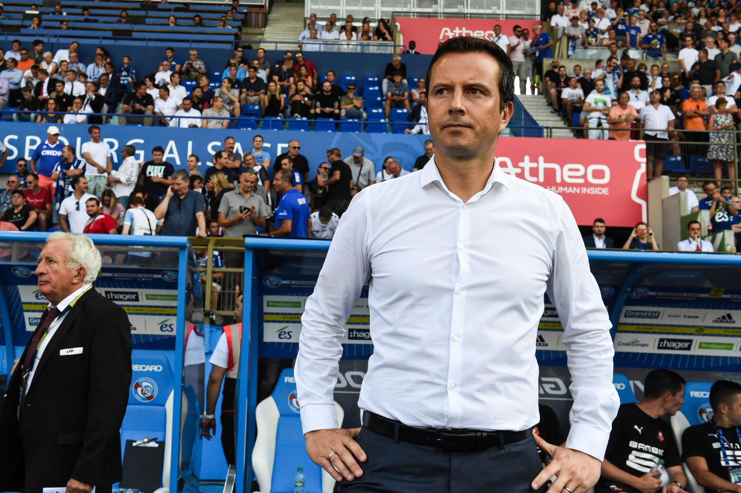 Julien Stéphan, ici sur le banc de Strasbourg, à la Meinau. (IconSport) Julien Stéphan, ici sur le banc de Strasbourg, à la Meinau. (IconSport)