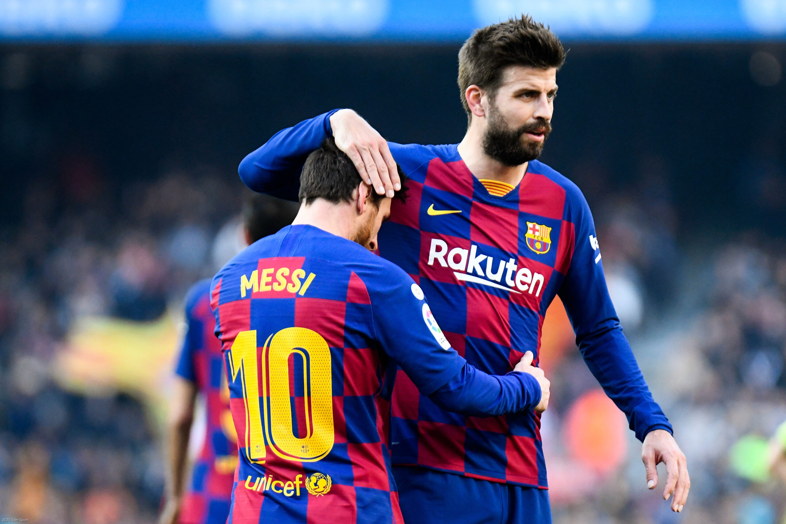 Piqué et Messi ont longtemps partagé les couleurs du FC Barcelone. (Icon Sport) Piqué et Messi ont longtemps partagé les couleurs du FC Barcelone. (Icon Sport)