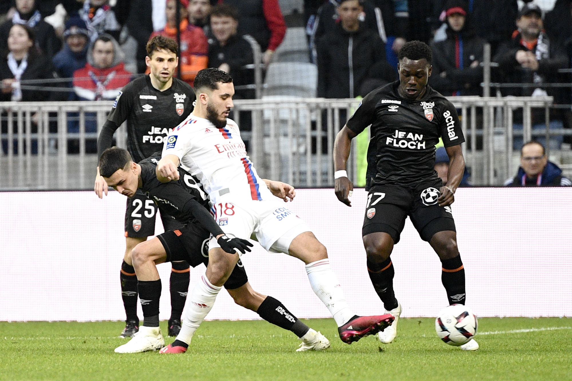 Au match aller au stade du Moustoir, Lyon s'&eacute;tait inclin&eacute; (3-1) face au FC Lorient (Icon Sport)