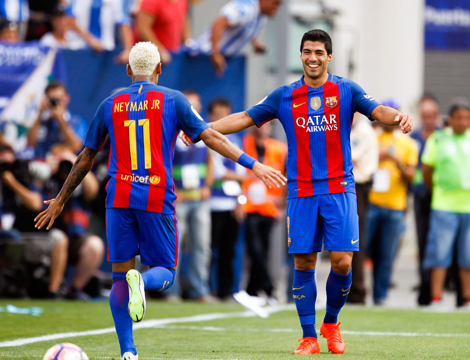 Neymar et Luis Suárez ont fait le bonheur du Barça entre 2014 et 2017. (Icon Sport) Neymar et Luis Suárez ont fait le bonheur du Barça entre 2014 et 2017. (Icon Sport)