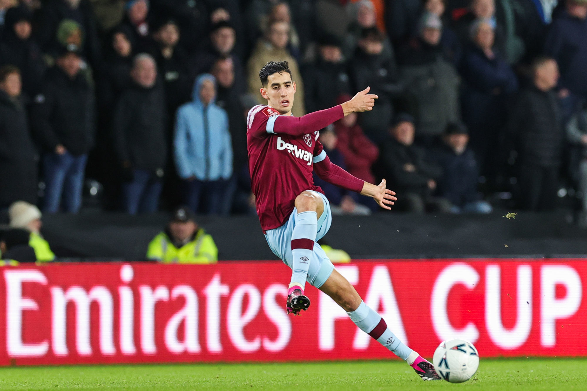 Nayef Aguerd s'est install&eacute; chez les Hammers. (Icon Sport)