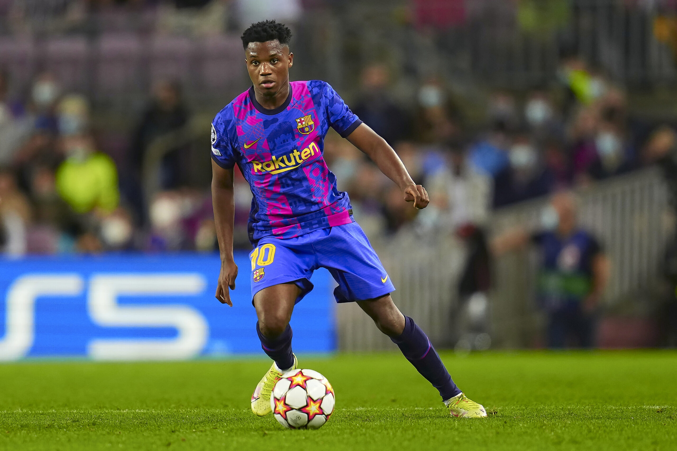 Ansu Fati, le num&eacute;ro 10 du FC Barcelone. (Icon Sport)