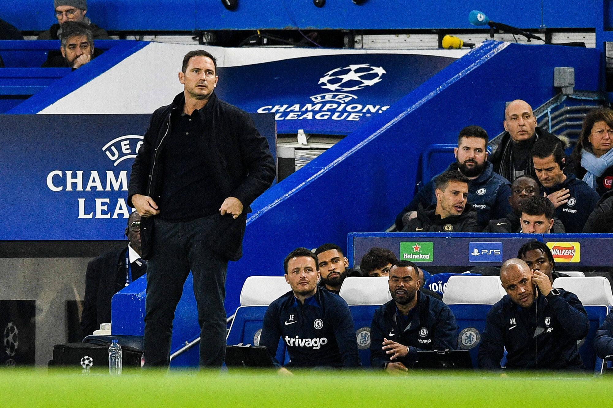 La d&eacute;tresse de Franck Lampard, impuissant face au Real Madrid. (Icon Sport)