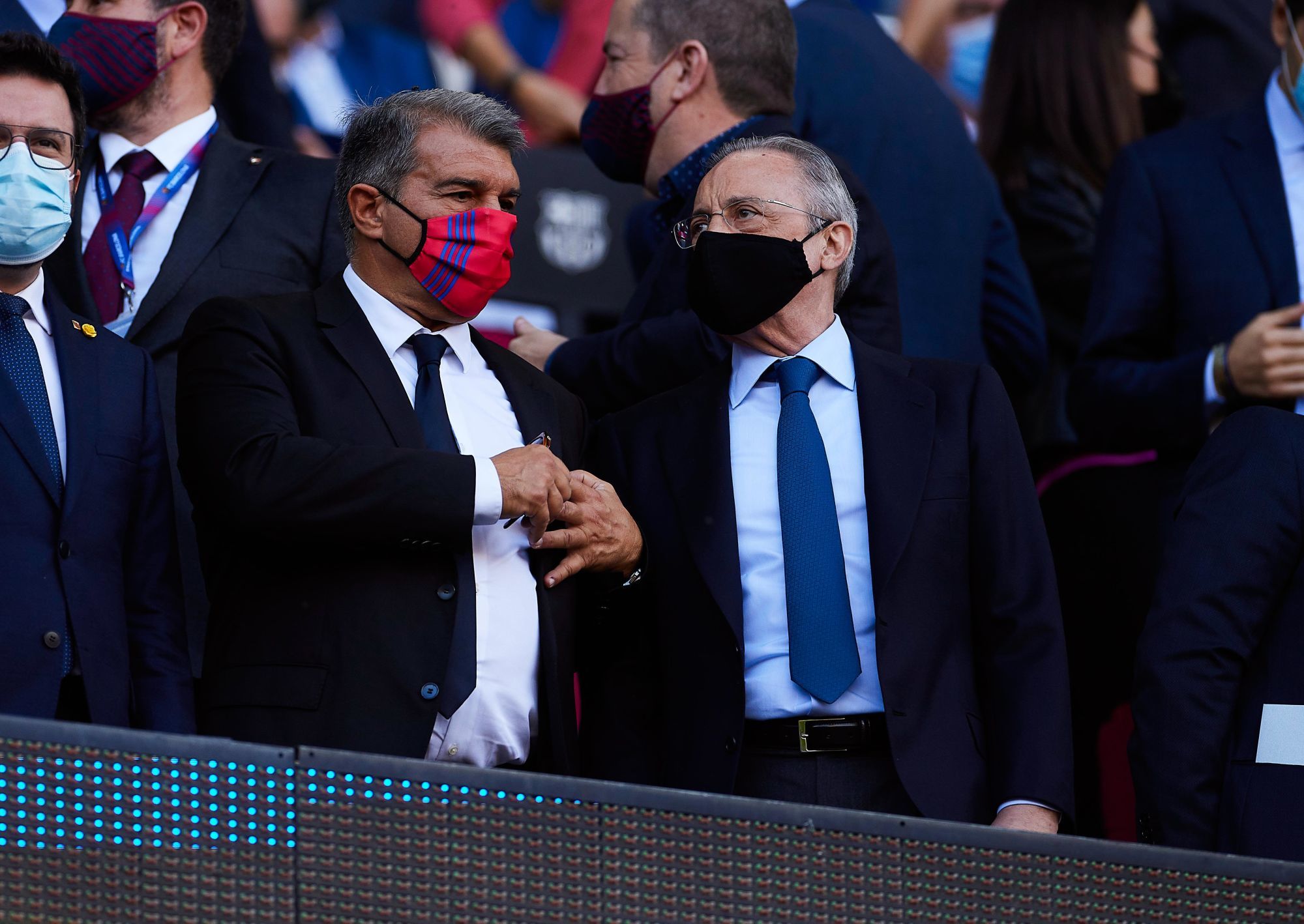 Joan Laporta, aux côtés de Florentino Pérez. (Icon Sport) Joan Laporta, aux côtés de Florentino Pérez. (Icon Sport)