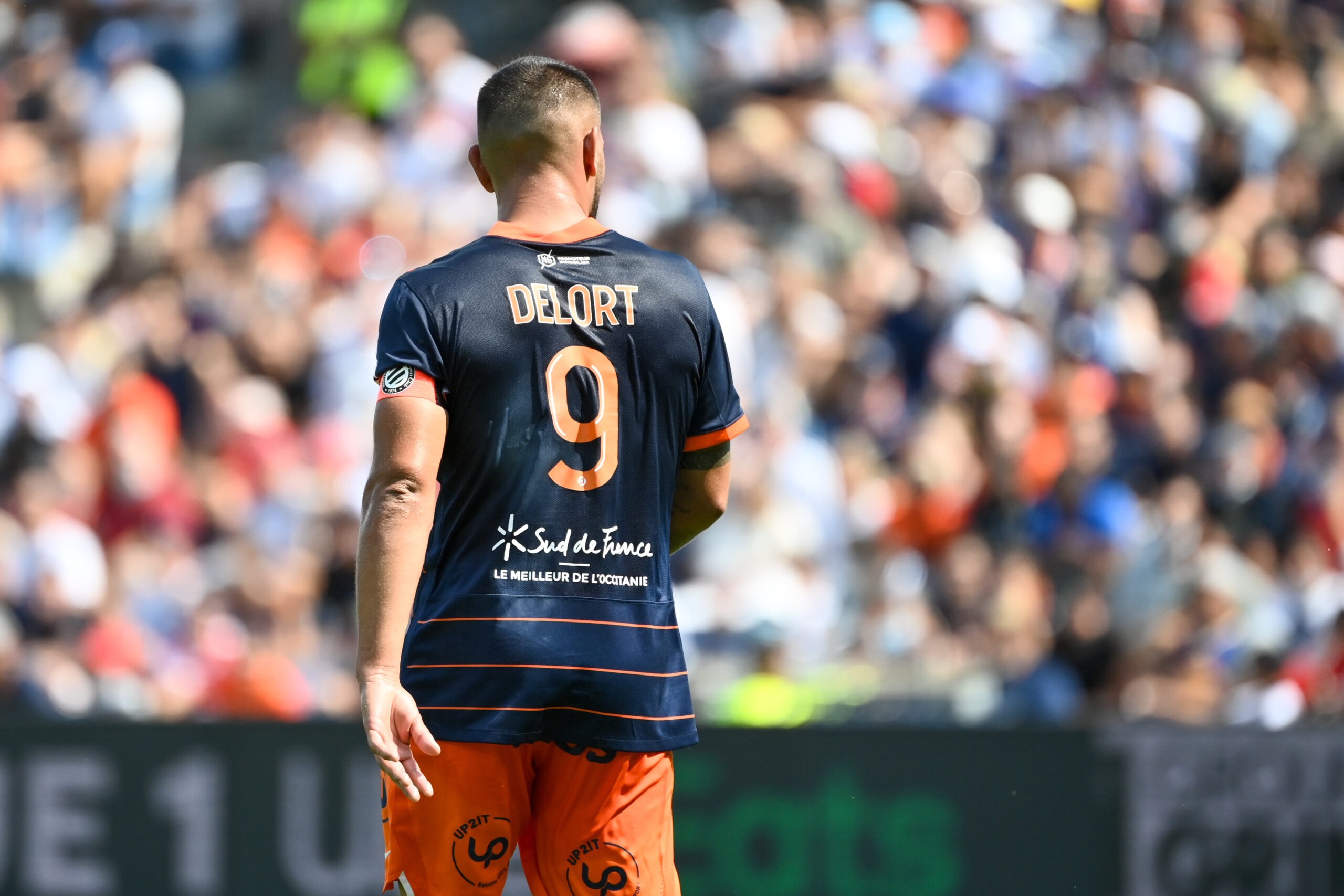 Andy Delort, attaquant du FC Nantes, ici sous les couleurs du MHSC. (IconSport)