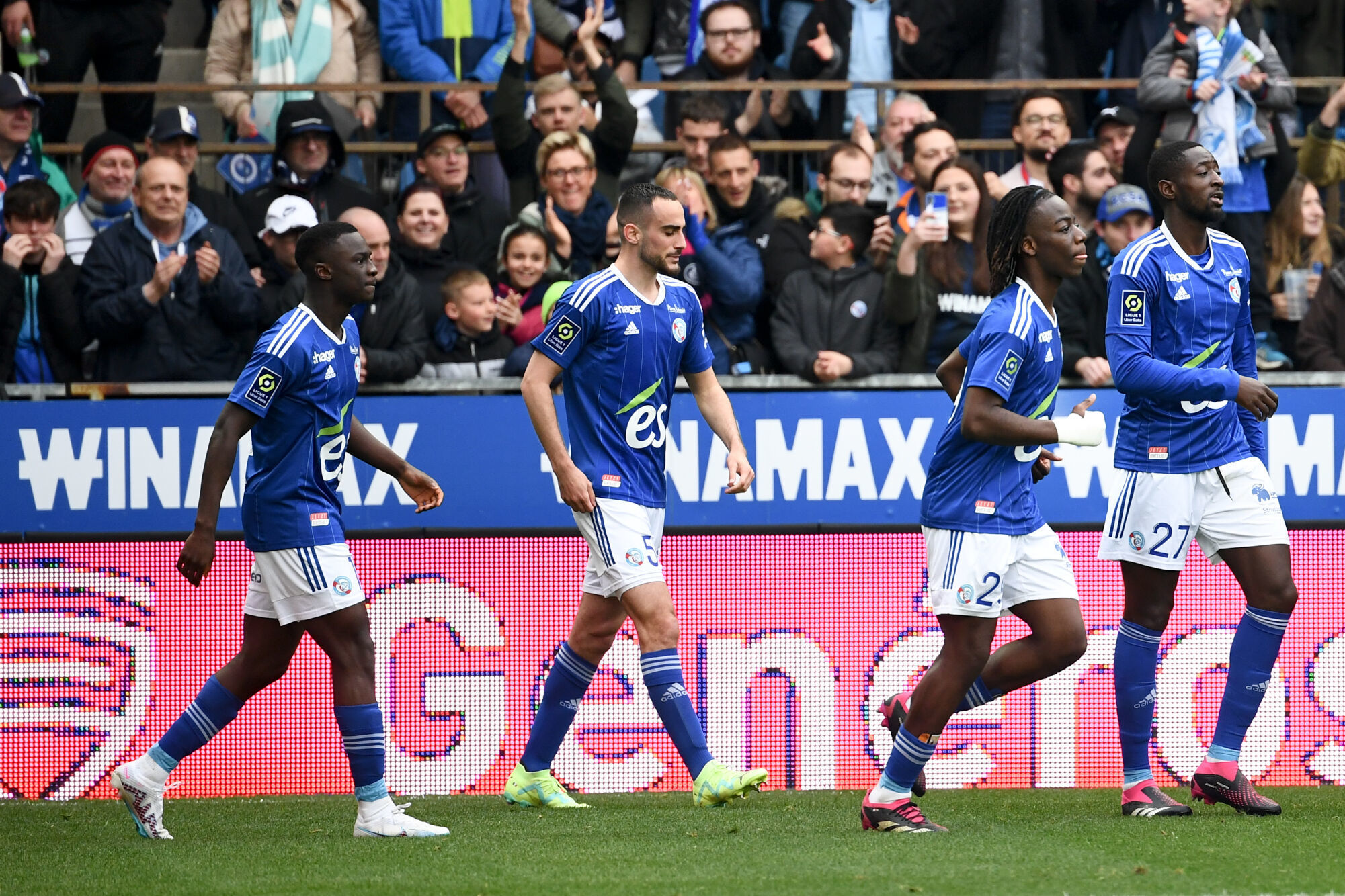 Strasbourg s'impose contre Ajaccio en Ligue 1. (Icon Sport)