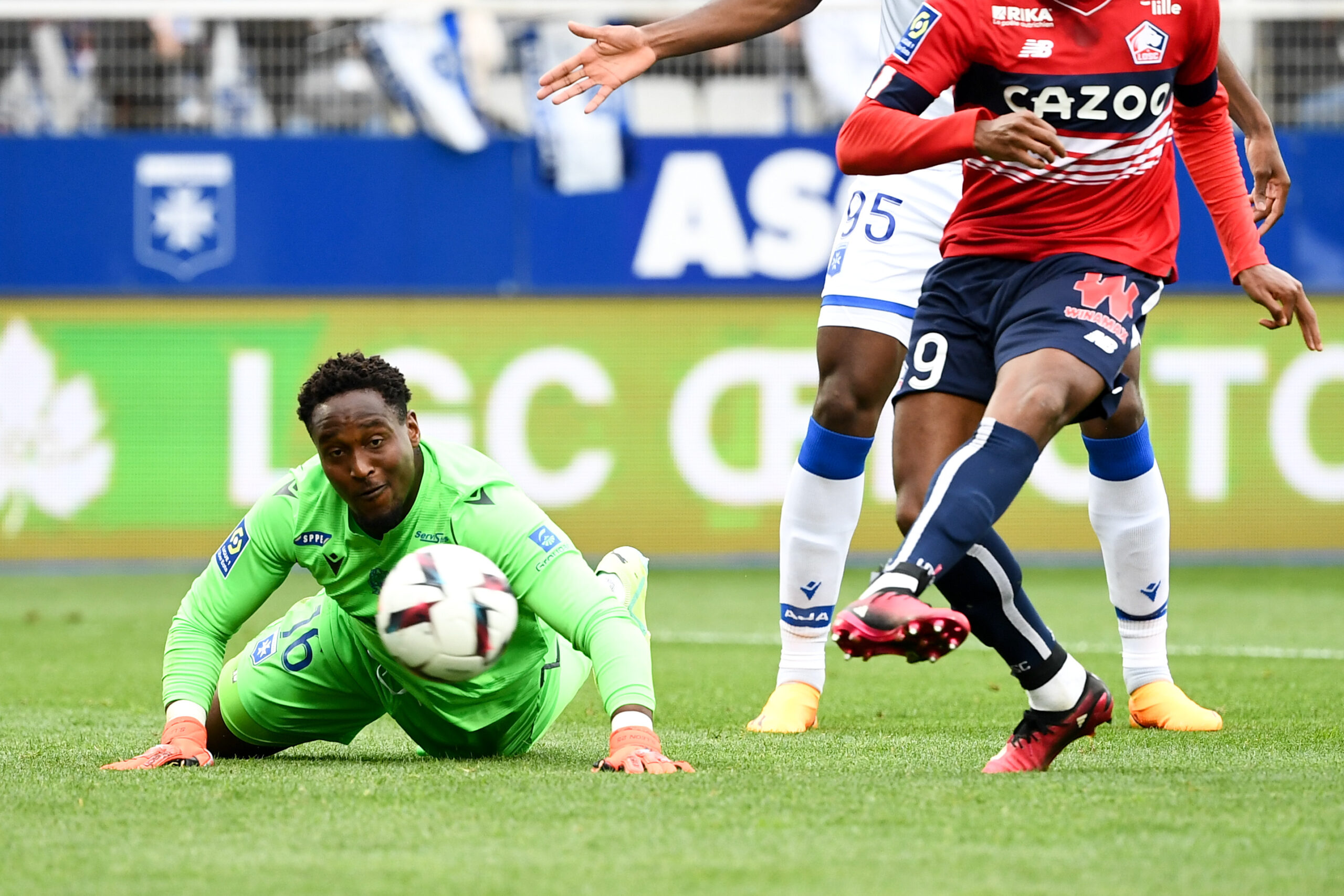 Donovan L&eacute;on, h&eacute;ros auxerrois face &agrave; Lille (Icon Sport)