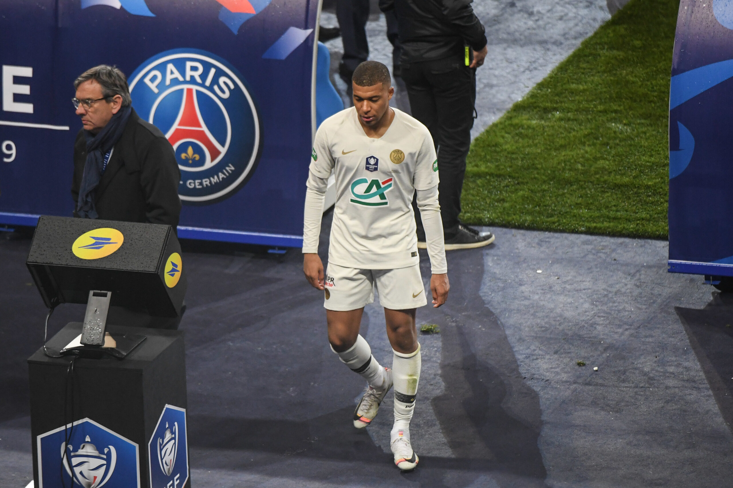 Hatem Ben Arfa et Marco Verratti durant la finale de Coupe de France, en 2019. (Icon Sport)