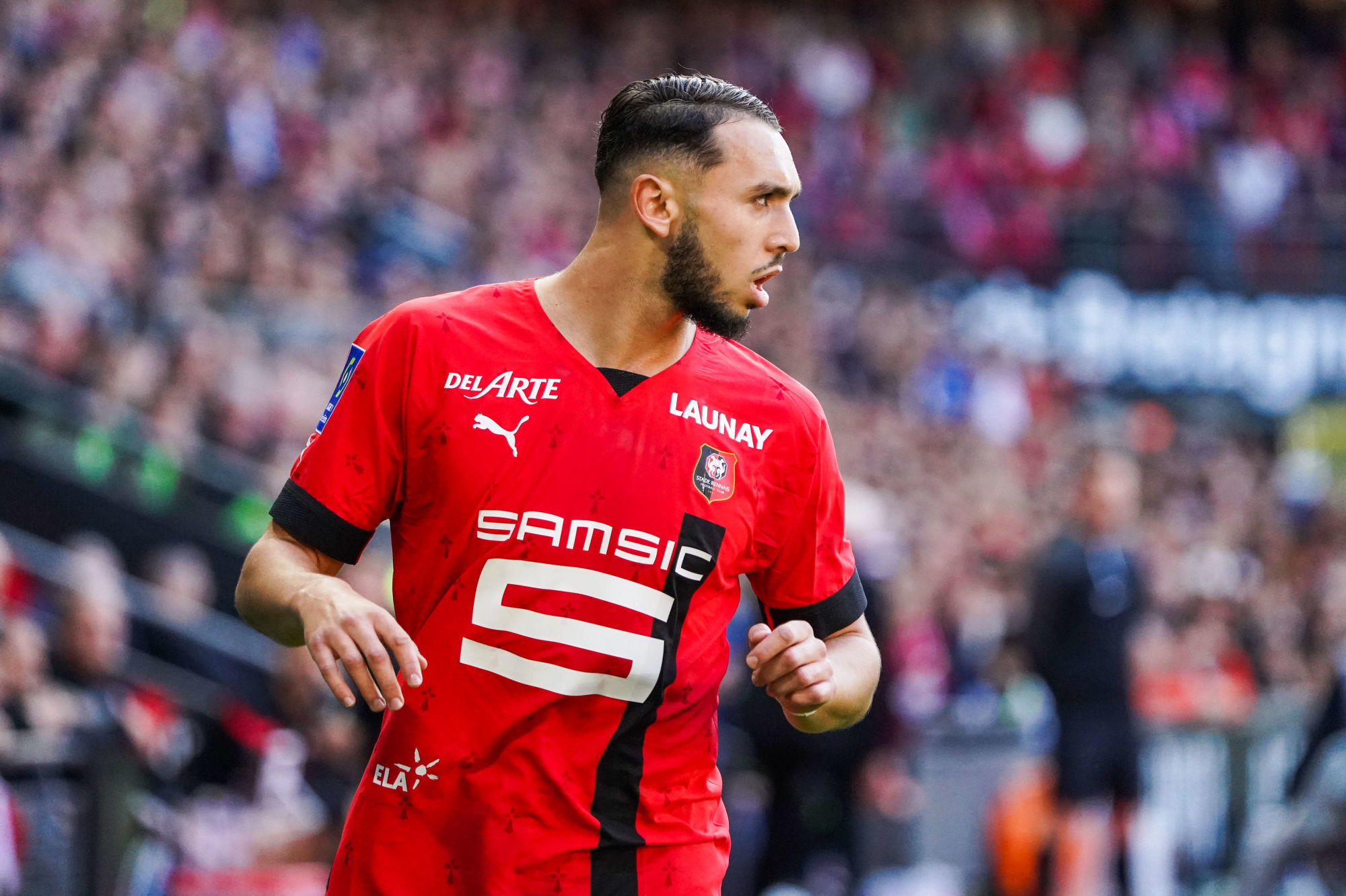 Amine Gouiri a ouvert le score pour le Stade Rennais (Icon Sport)