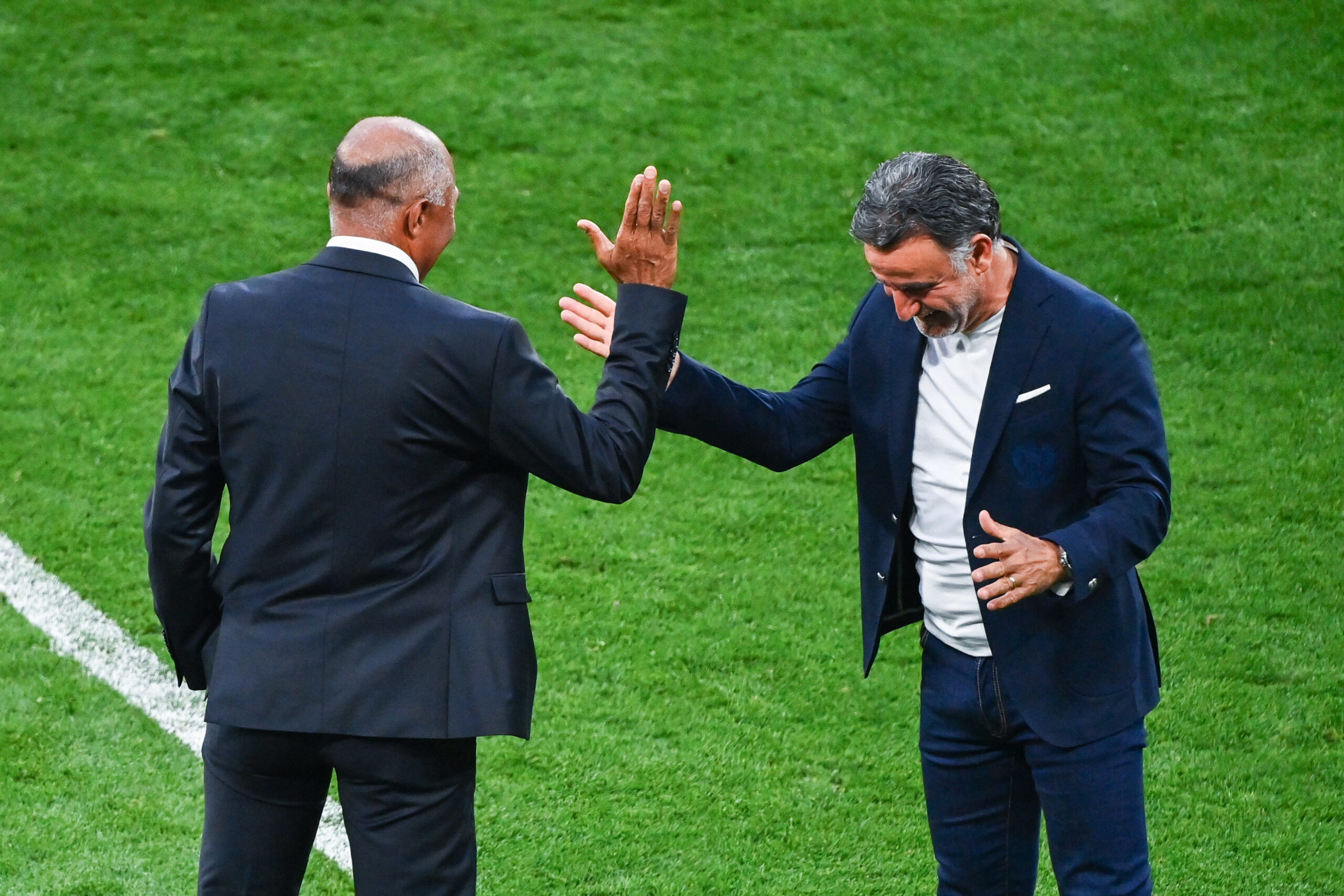 Antoine Kombouaré, entraineur du FC Nantes, et Christophe Galtier, entraineur du PSG. (Icon Sport) Antoine Kombouaré, entraineur du FC Nantes, et Christophe Galtier, entraineur du PSG. (Icon Sport)