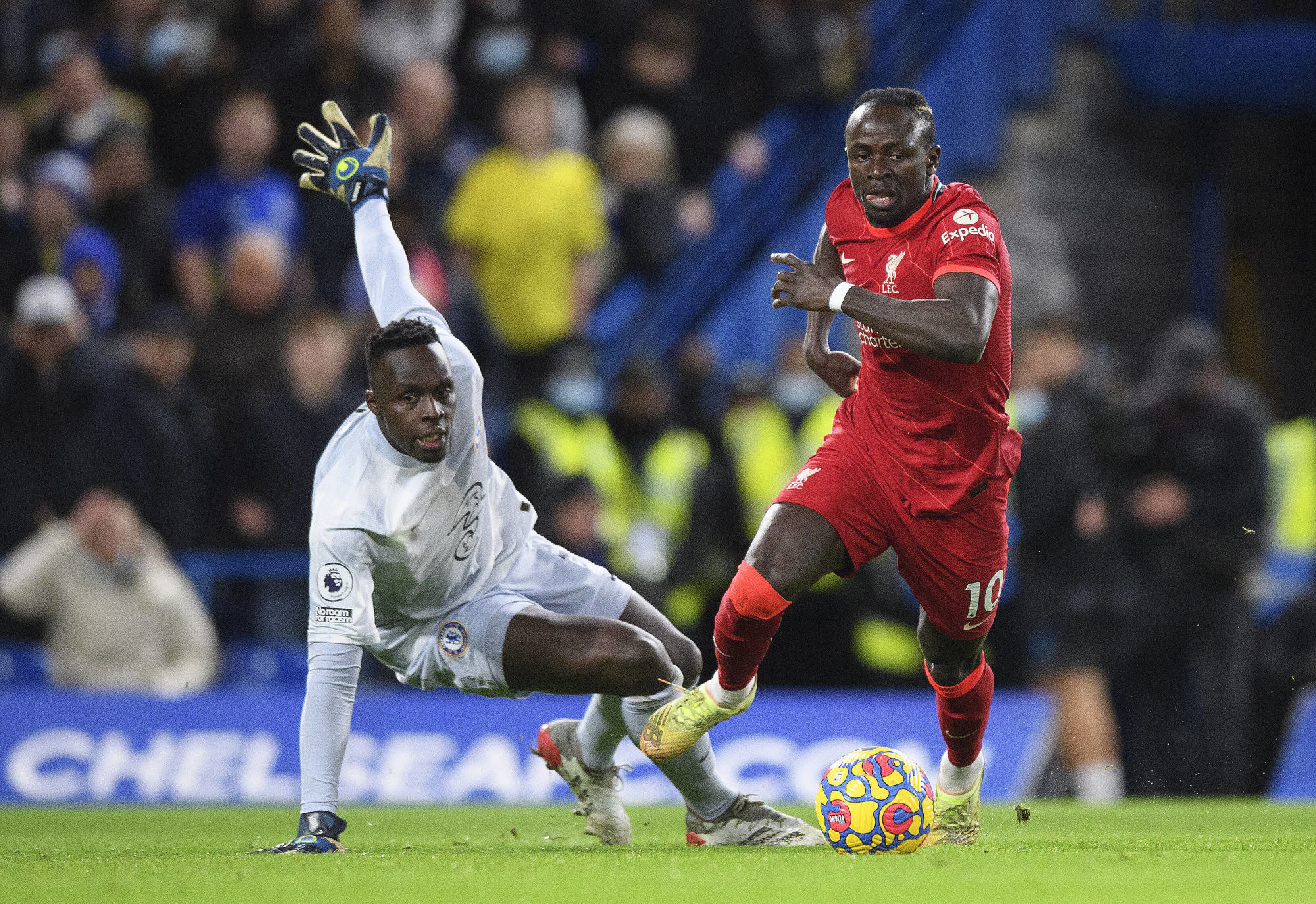 Sadio Man&eacute;, joueur du Bayern Munich, ici sous les couleurs de Liverpool contre Chelsea. (IconSport)